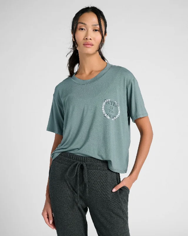 Boxy Graphic Tee- Queen of the Court