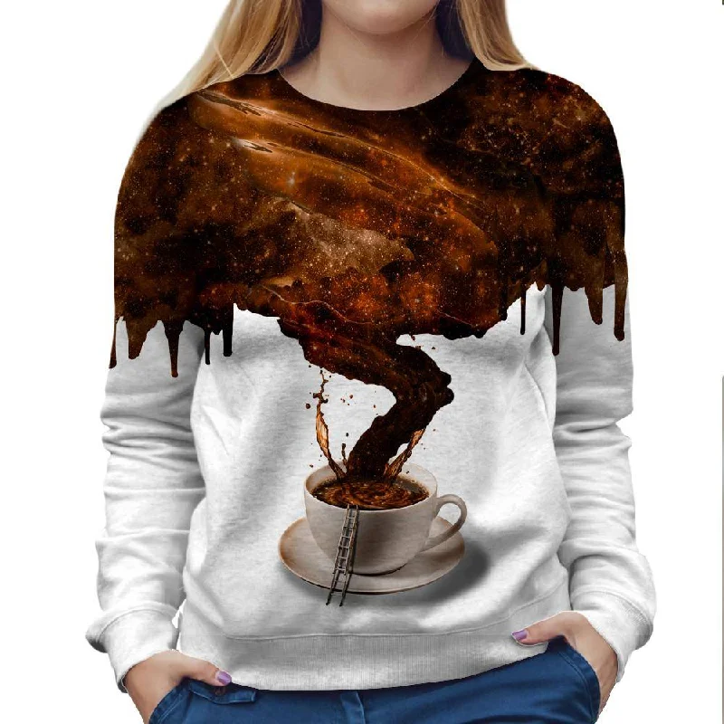 Cuban Coffee Womens Sweatshirt Fashionable Sweatshirts for Women