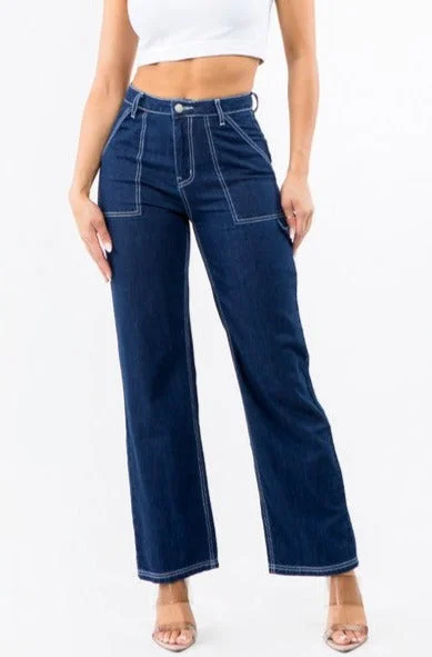 High Waist Carpenter Pants