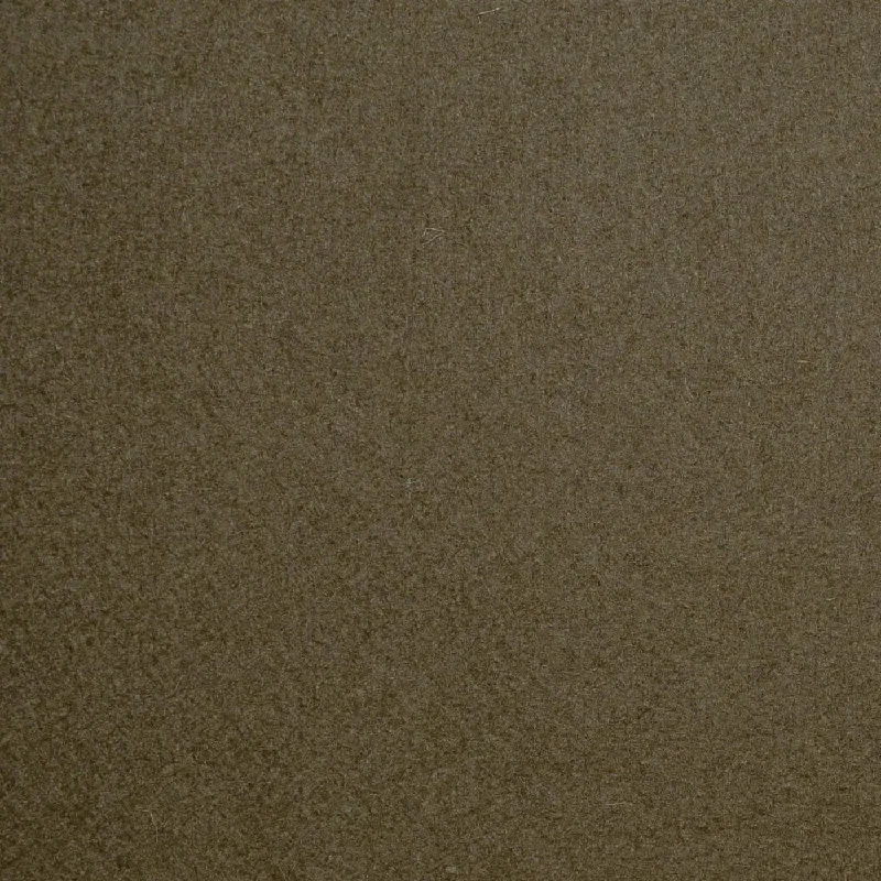 Khaki Soft Finish All Wool Melton Coating