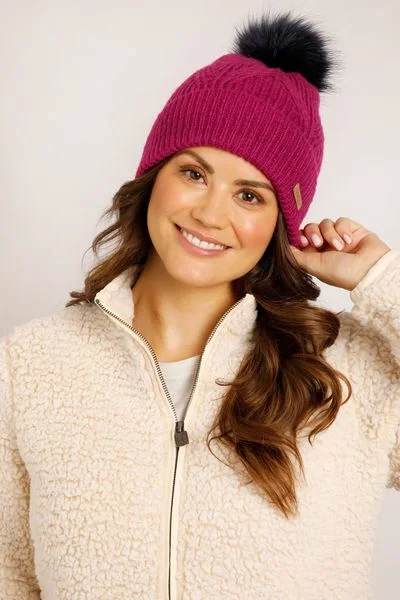 ALLIUM ECCO BOBBLE HAT  18811-MAGENTA