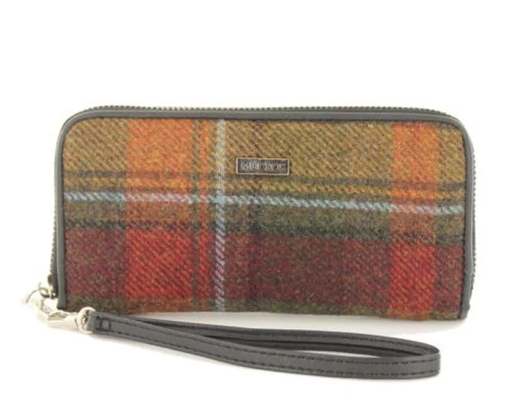 MUCROS WEAVERS TWEED WALLET-RUST