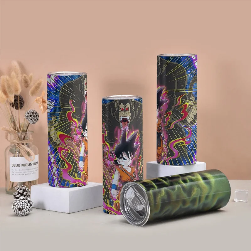 Great Ape Monkey Kid Goku Galaxy High-Quality Battle 3D Tumbler with twinkle surface