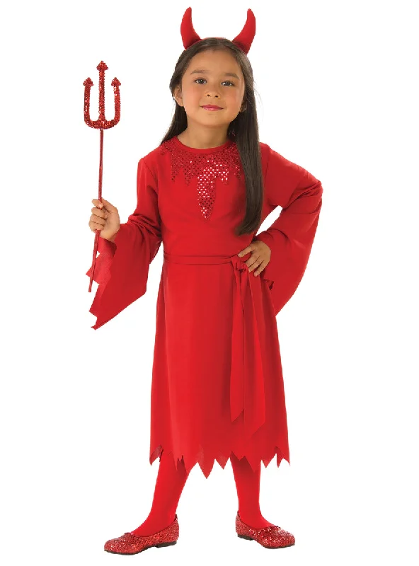 Daring Red Devil Girls Halloween Costume