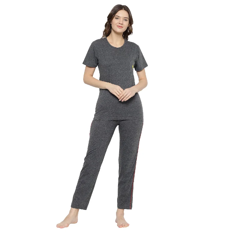Vimal Jonney Grey Women's Night Suit Shein pajama sets