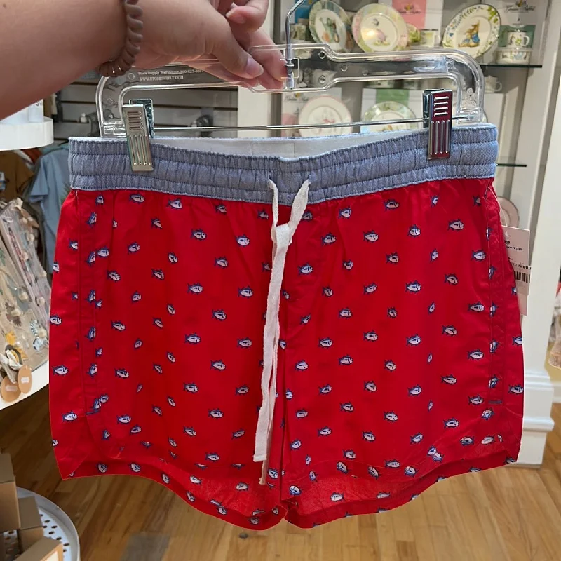 Channel Marker Red Lounge Shorts Floral pajama sets
