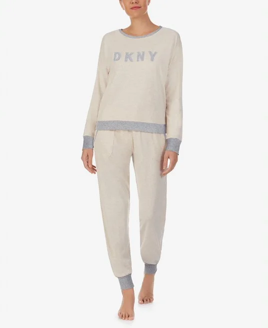 New Signature L/S Top & Jogger Set Minimalist pajama sets