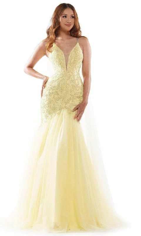 Colors Dress - Appliqued Mermaid Prom Gown G962 High-end party dresses