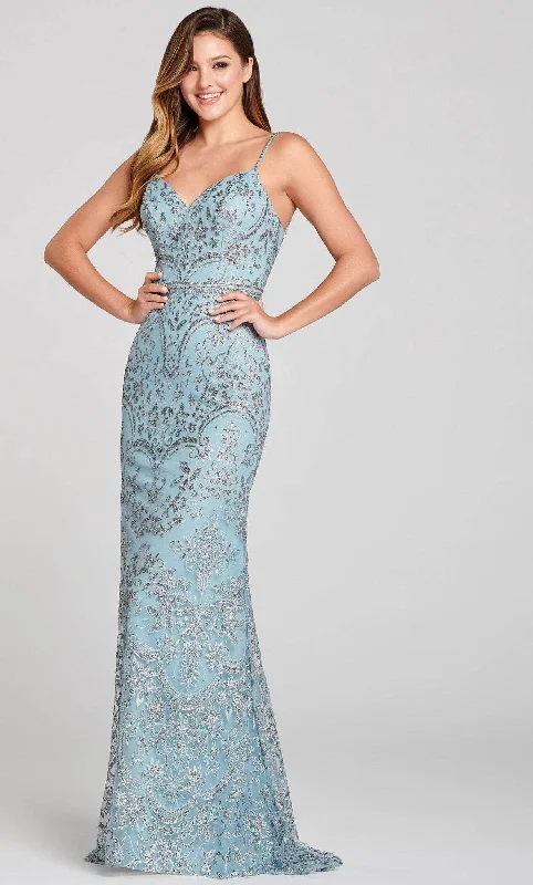 Ellie Wilde EW121046 - Novelty Cracked Ice Prom Gown Office party dresses