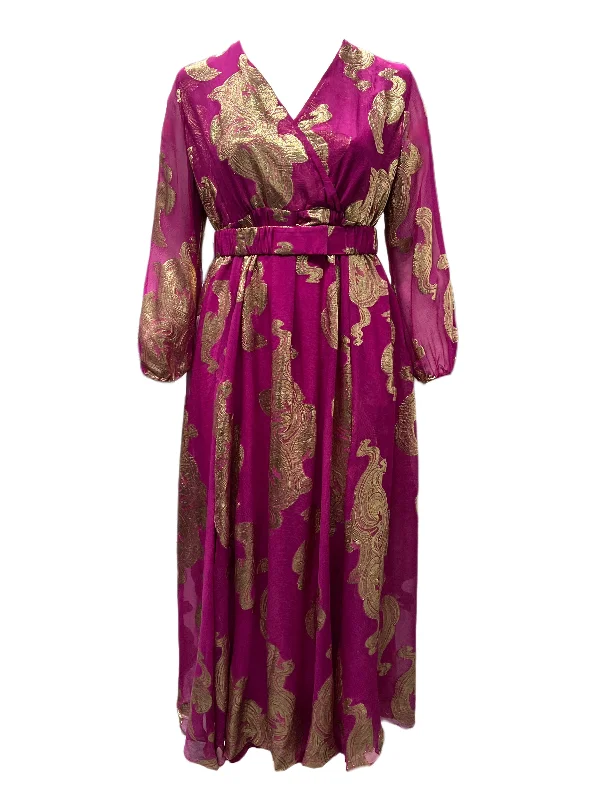 Marina Rinaldi Women's Pink Diadema Maxi Dress NWT Best maxi dresses for tall women