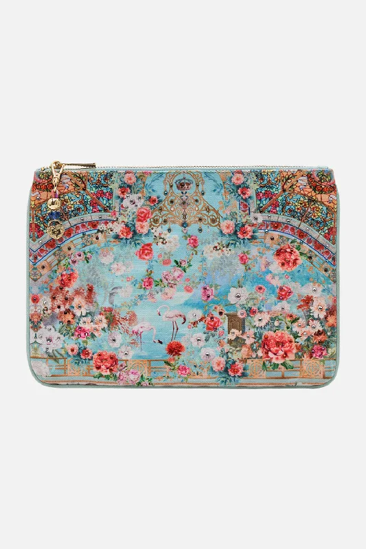 SMALL CANVAS CLUTCH THE JEWELLERY MUSEUM Cotton unclassified dresses