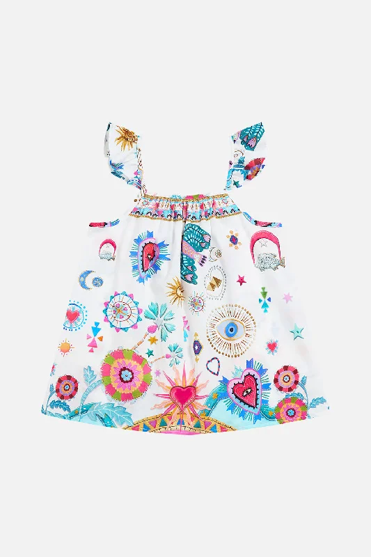 BABIES DRESS WITH FRILLS RAINBOW ROADS Silk unclassified dresses
