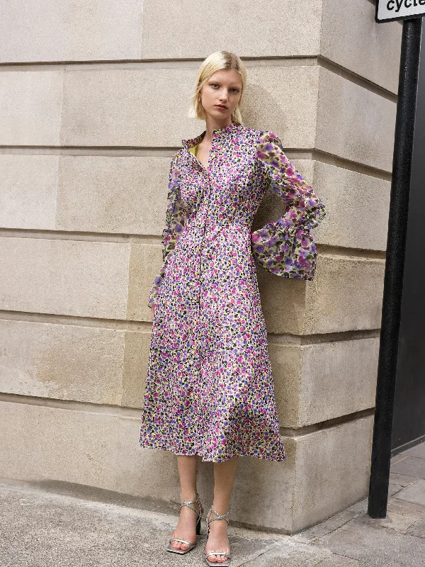 Alezzia Ely Jacquard Mix Dress Chic unclassified dresses
