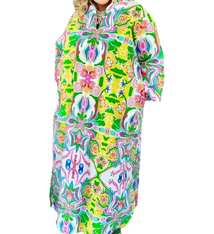 Bardot Caftan Dress In Bouvier Color block unclassified dresses