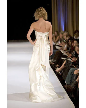 Jenny Lee Couture Strapless Italian Silk A-line Gown (717) Date night unclassified dresses