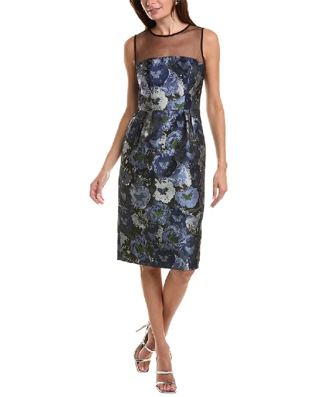 Kay Unger Dottie Jacquard Sheath Dress Festival unclassified dresses