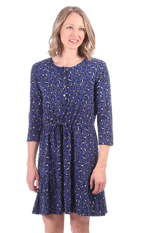Stevie Dress in Blue Leopard Plus size unclassified dresses