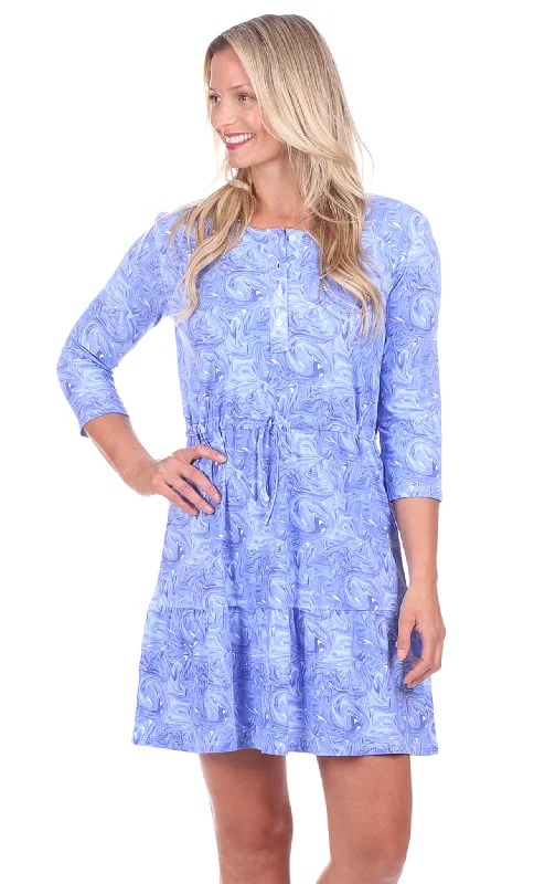 Stevie Dress in Blue Marble Popular unclassified dresses