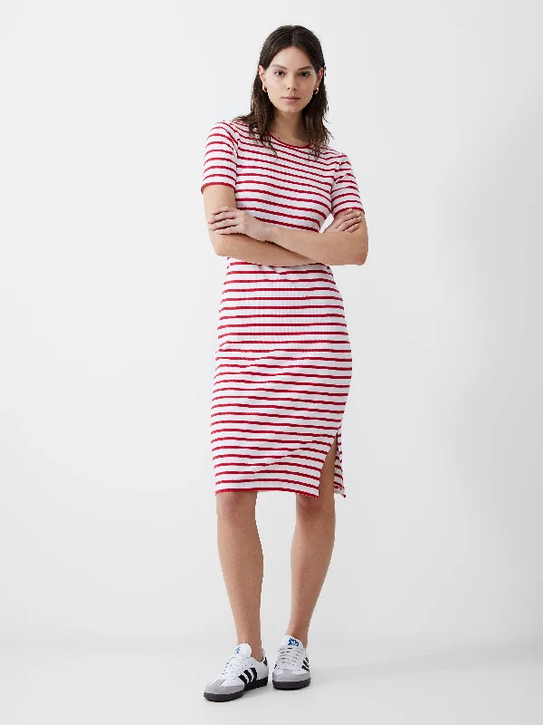 Stripe Rib Dress Long sleeve unclassified dresses